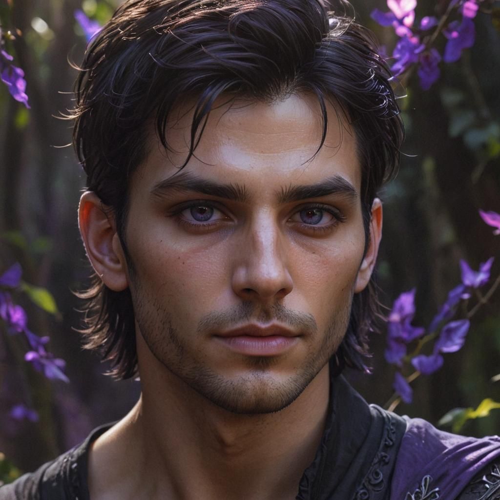 Fae Prince Portrait in Hyperrealistic Fantasy Art