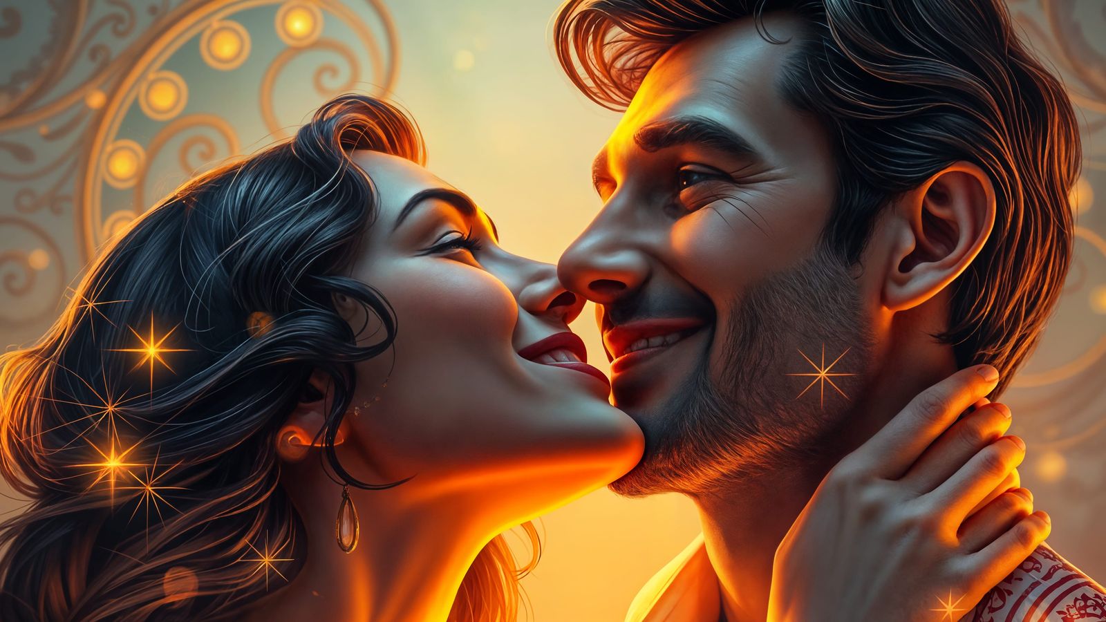 Romantic Fairy Tale Portrait in Triadic Colors