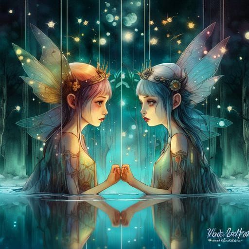 Water Reflection Portrait