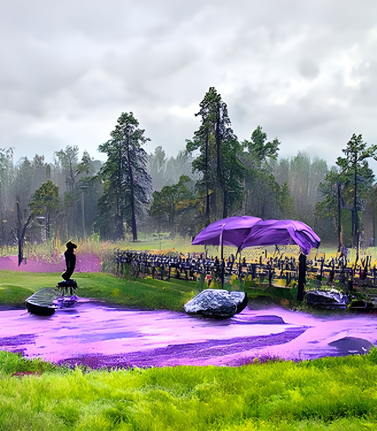 Prince Guitar Purple Rain, Landscape Photography