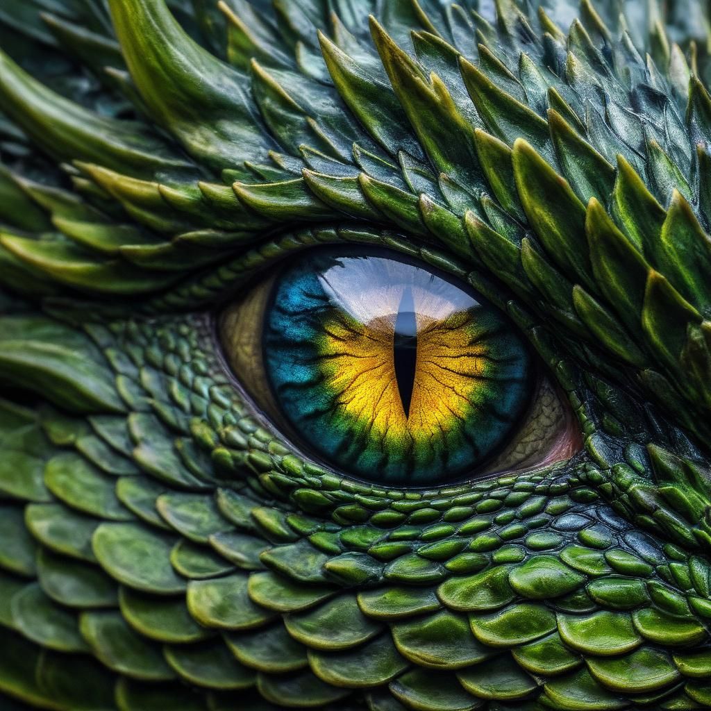 Dragon's Eye Macro: A Detailed Gaze