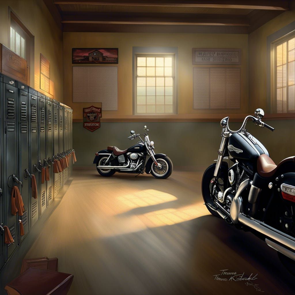 “She looked mean enough to ride a Harley right into your locker.”