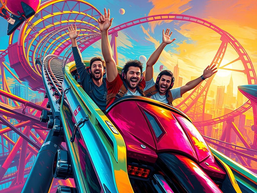 🥈Roller coaster ride