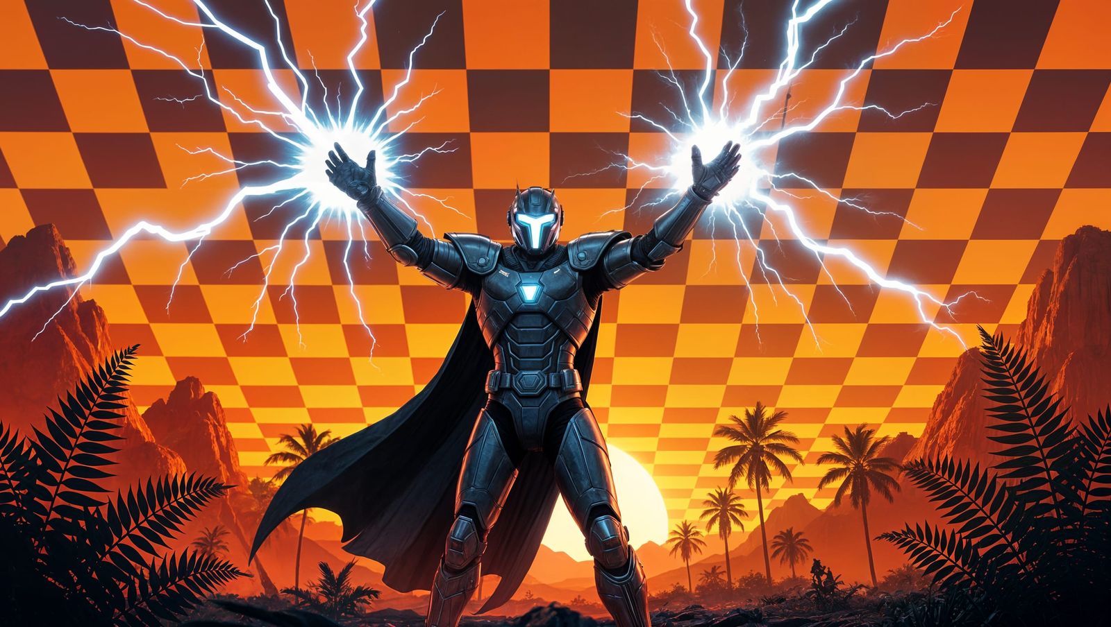 Cybroid Knight in Epic Cinematic Pose