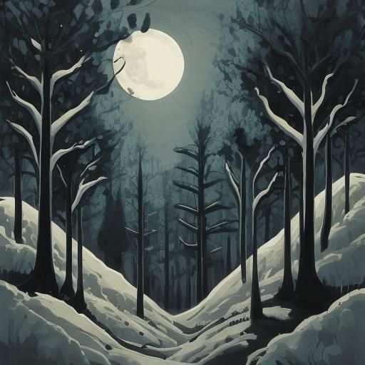 Minimalist Black and White Abstract Composition