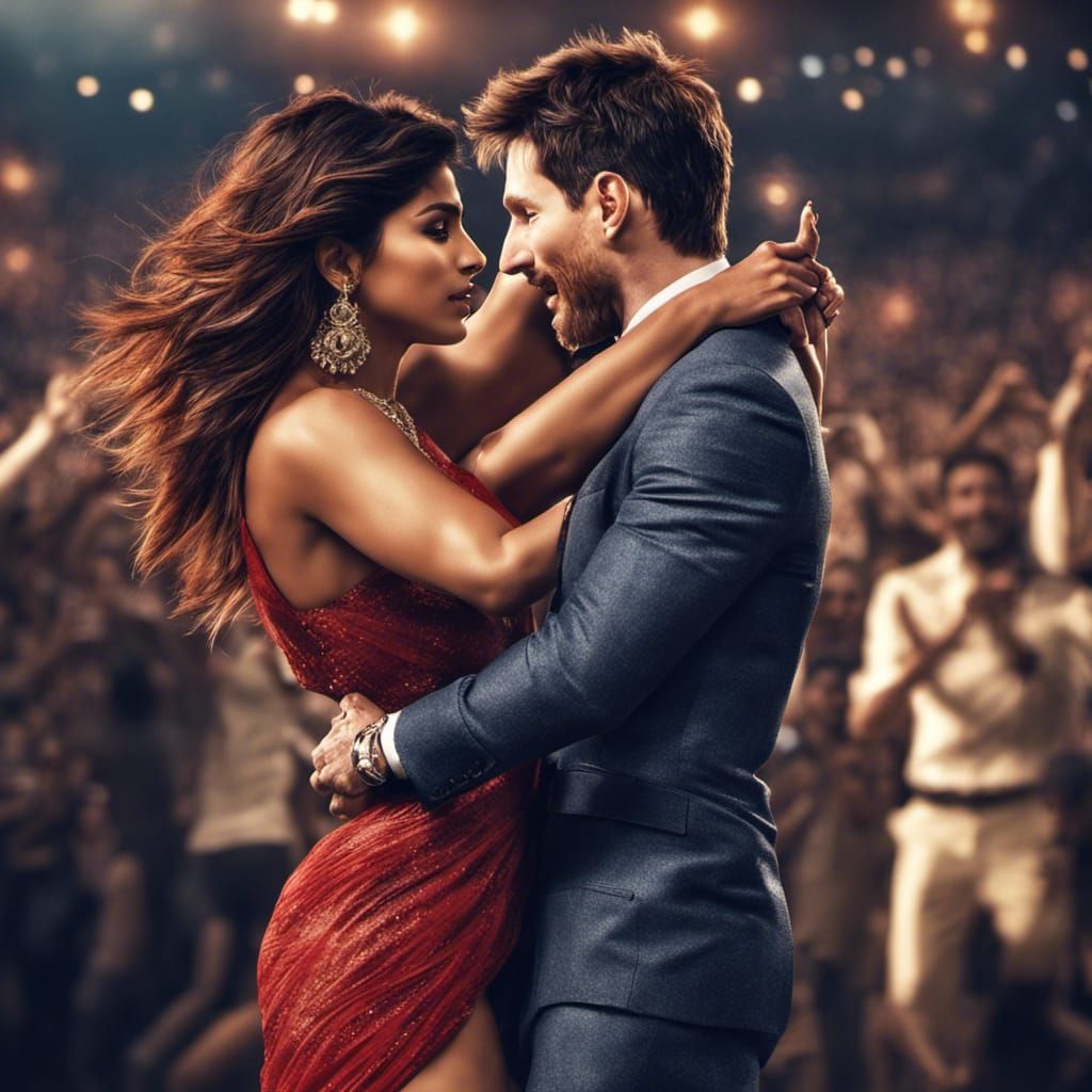 A Hyperrealistic Image of a Couple Dancing