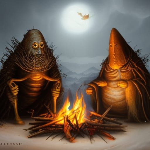 Aliens Cook Flesh: Dark Fantasy Art in Unreal Engine