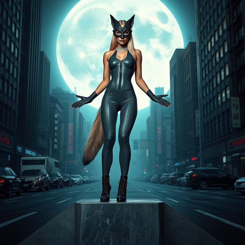 Empowered Goddess in Cyberpunk New York