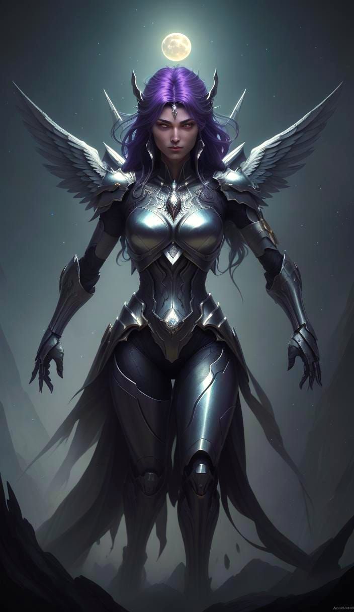 Metal Earth Angel in Dark Fantasy Style