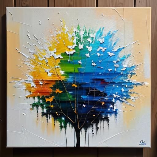 Dynamic Impasto Painting with Thick Texture