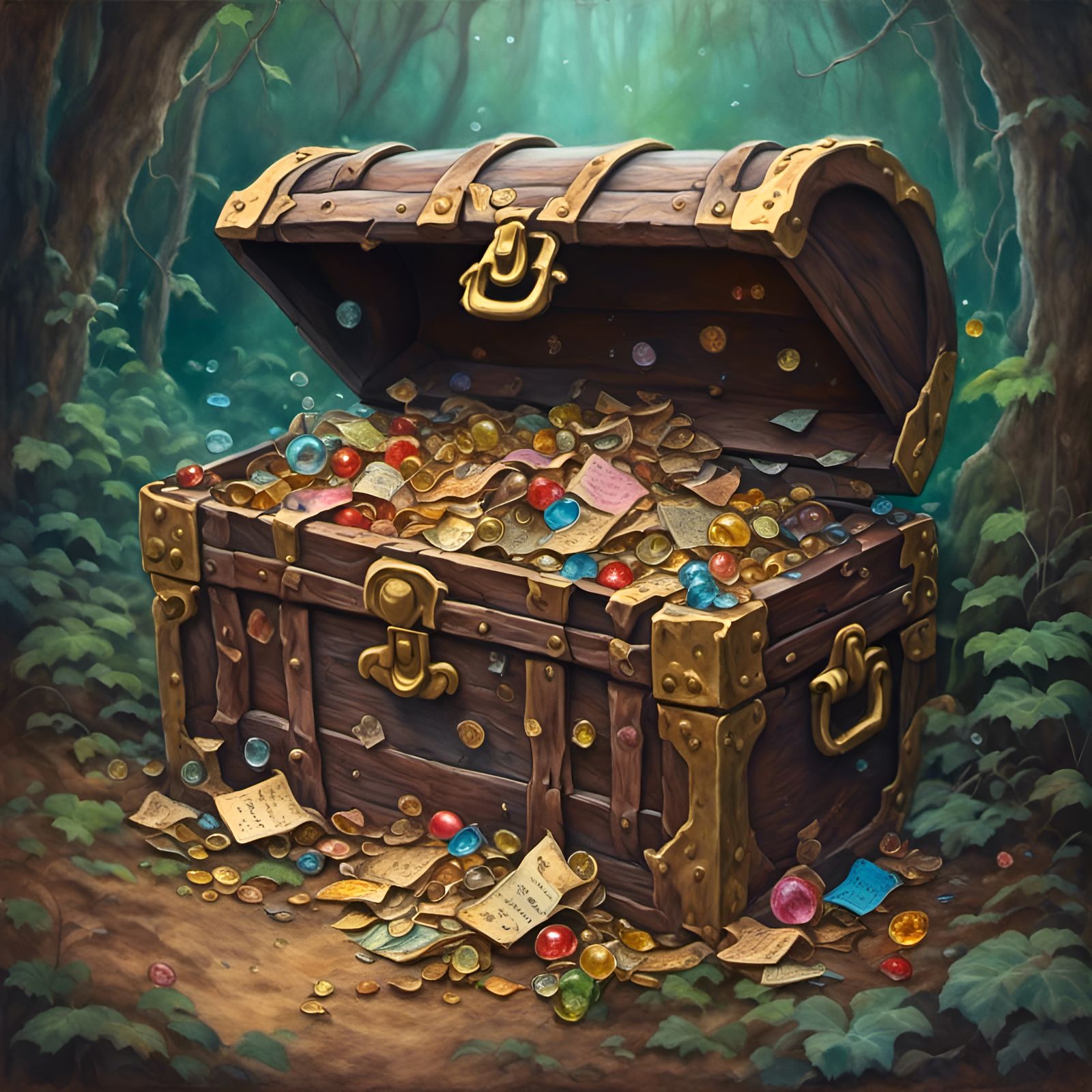 Crayon and Wax Treasure Chest