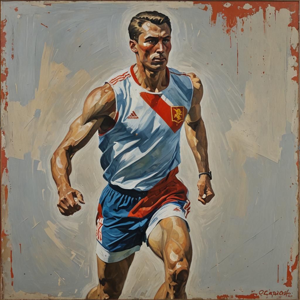 Portrait of a Soviet Athlete: Social Realism Art
