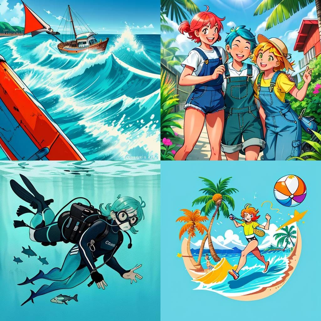 Fish with Harpoon Sticker in Homeschool Style