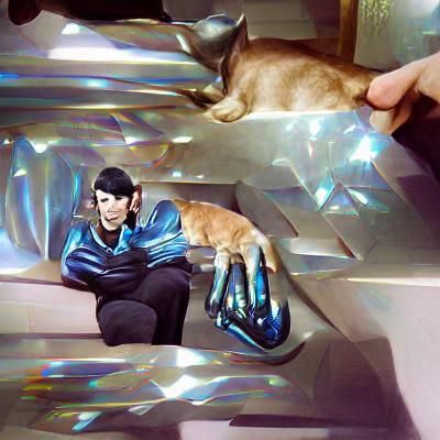 Spock and the Shiny Cat