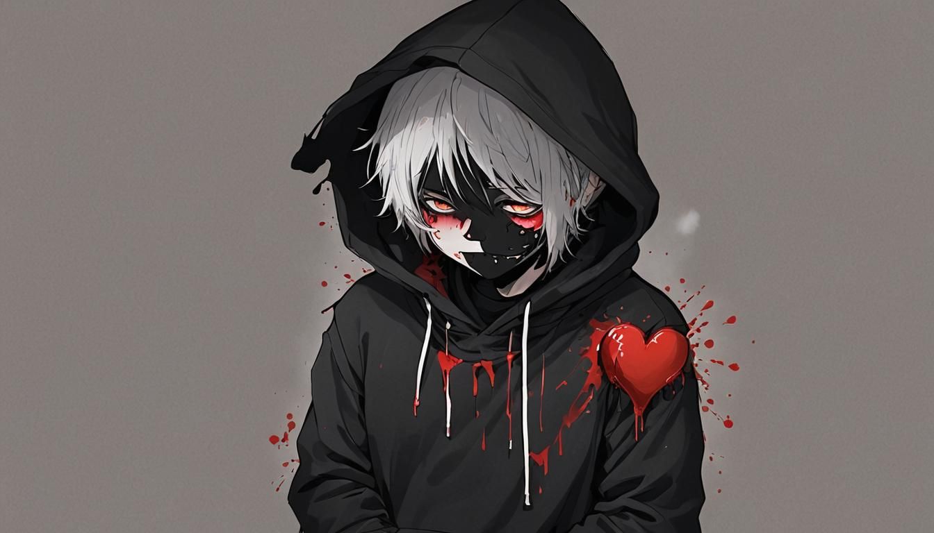 Depressed Furry Boy Crying with Broken Heart