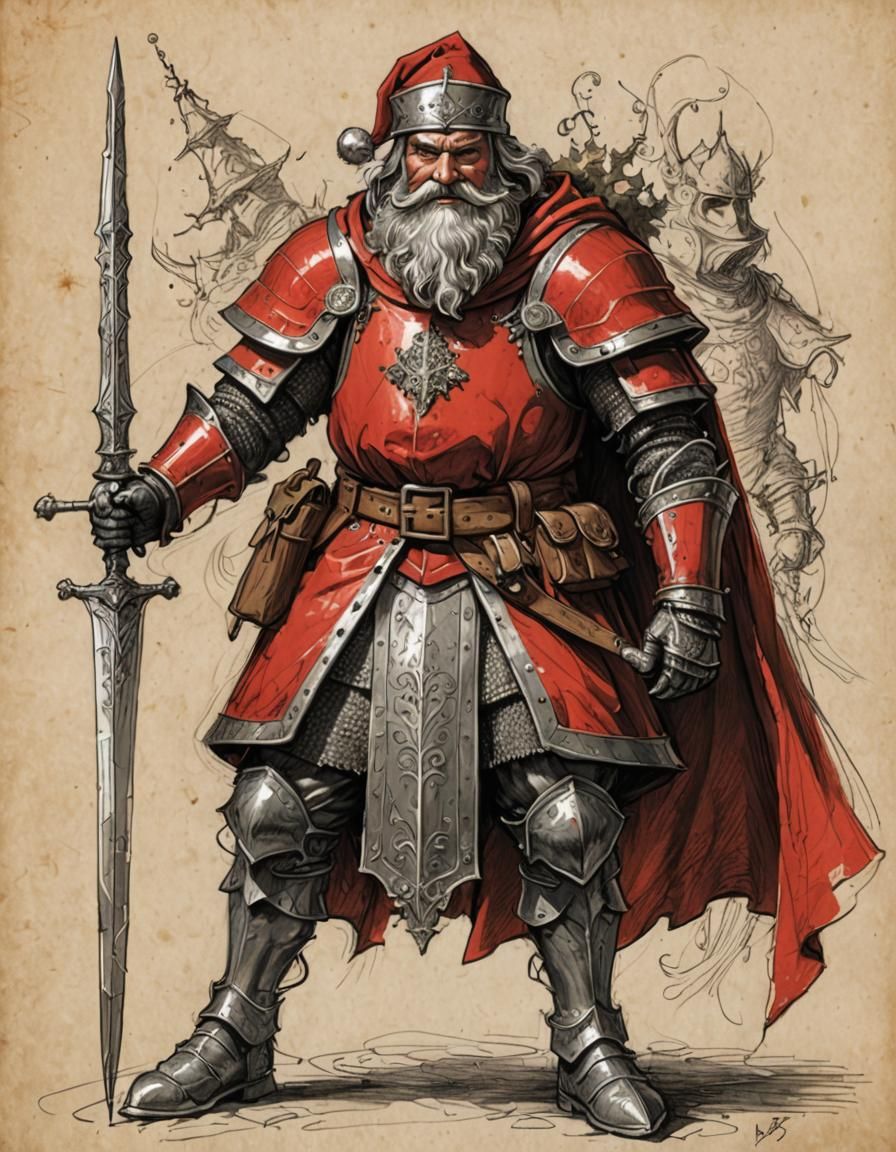 If Santa was a knight