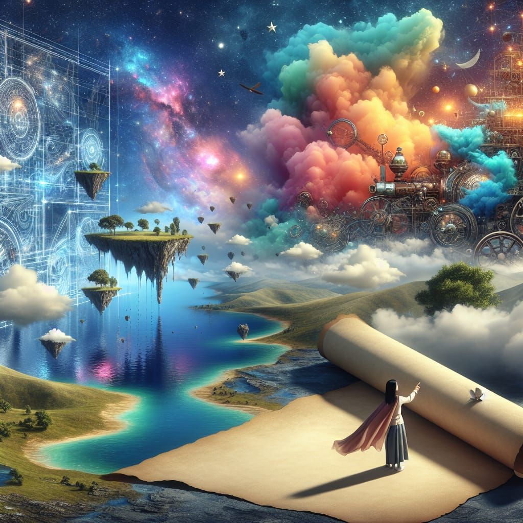 Whimsical Landscape: Imagination Transcends Physics