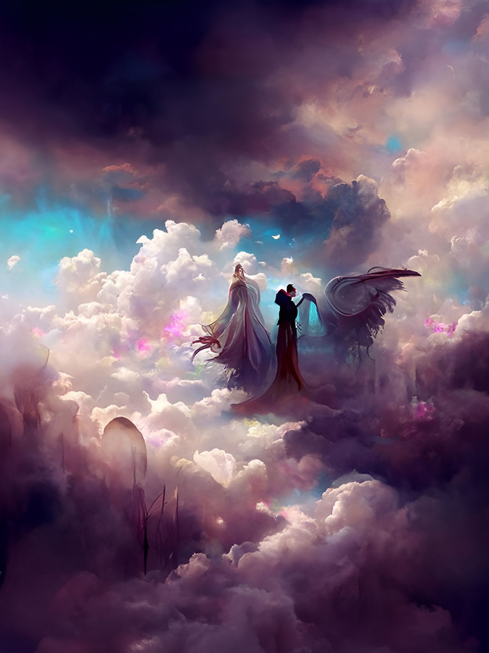 Ethereal Reunion: A Cosmic Dance of Souls