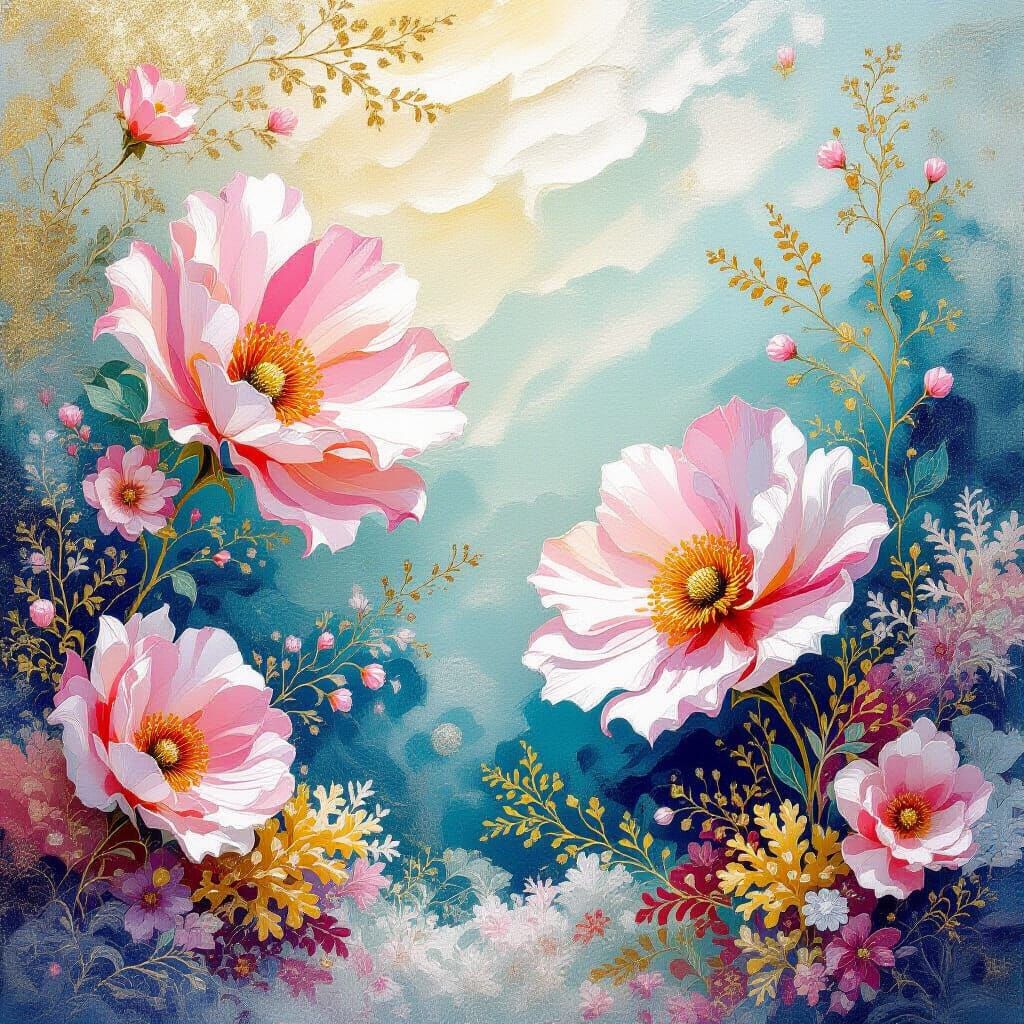 Metamodern Coral Reef with Rococo Decadence