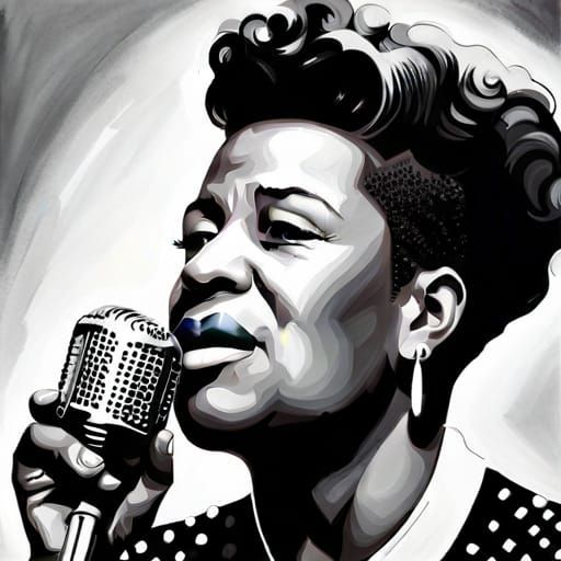 Hyperrealistic Portrait of Ella Fitzgerald