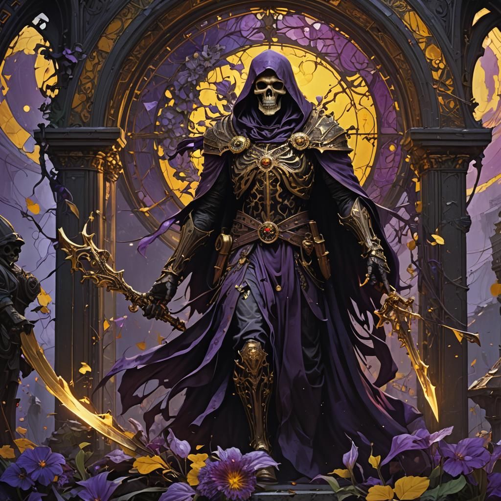 Death in Dark Fantasy Style Concept Art