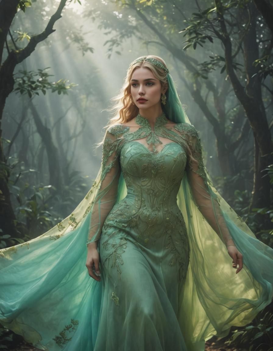 Voluptuous Figures in a New Age Setting