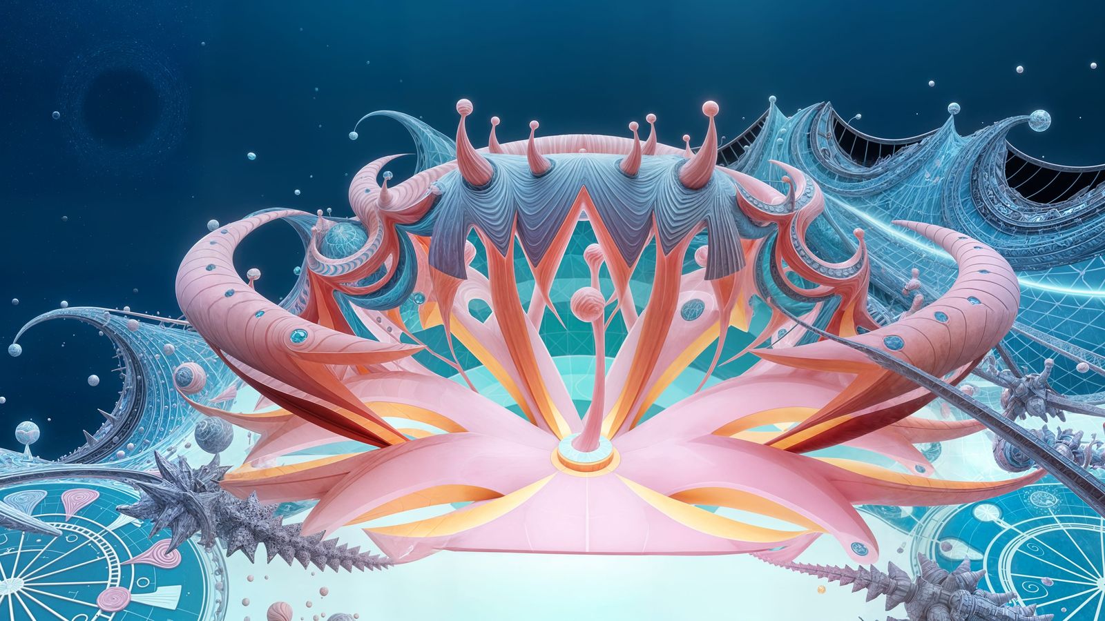 Photorealistic 3D Mandelbulb Fractal Sculpture Rendering