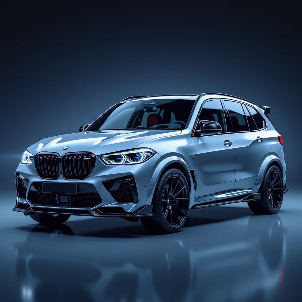 Sleek Grey BMW X5 with Custom Body Kit