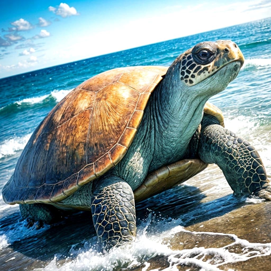 World's Largest Turtle: A Realistic Depiction
