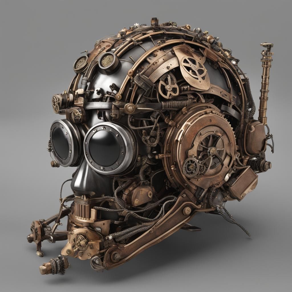 Steampunk Helmet for Mental Control