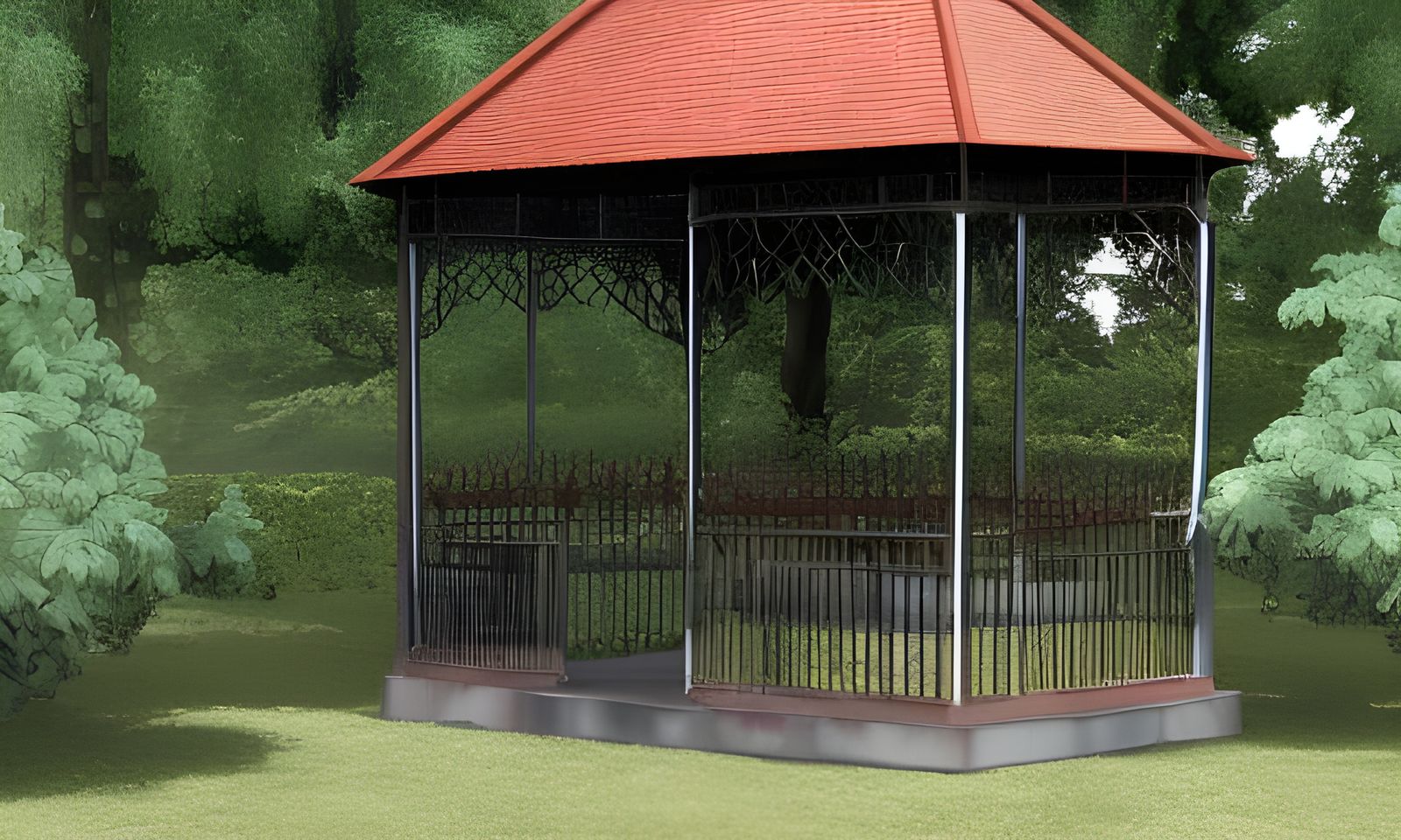Vintage Victorian Gothic Gazebo