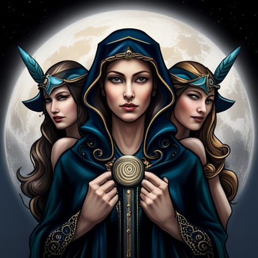 Triple Moon Goddess Hecate