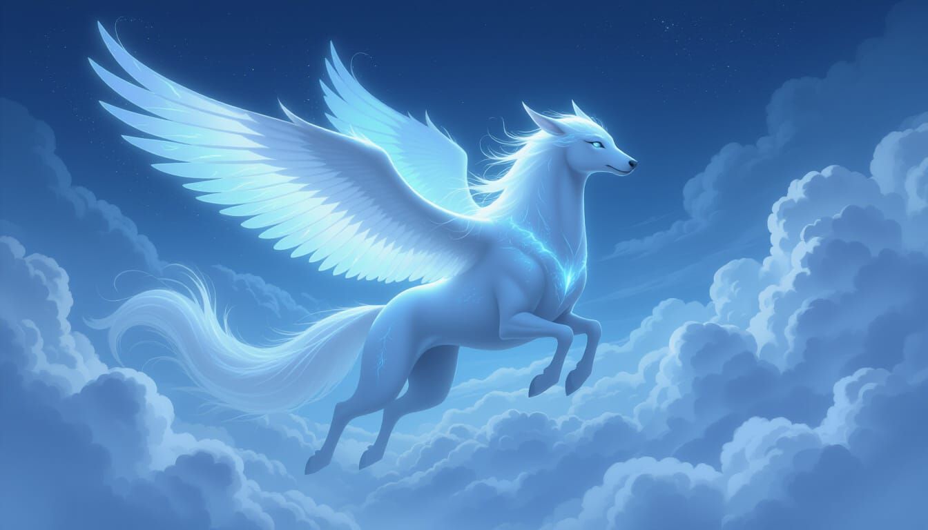 Ethereal Silkwind Aeralune in Misty Clouds