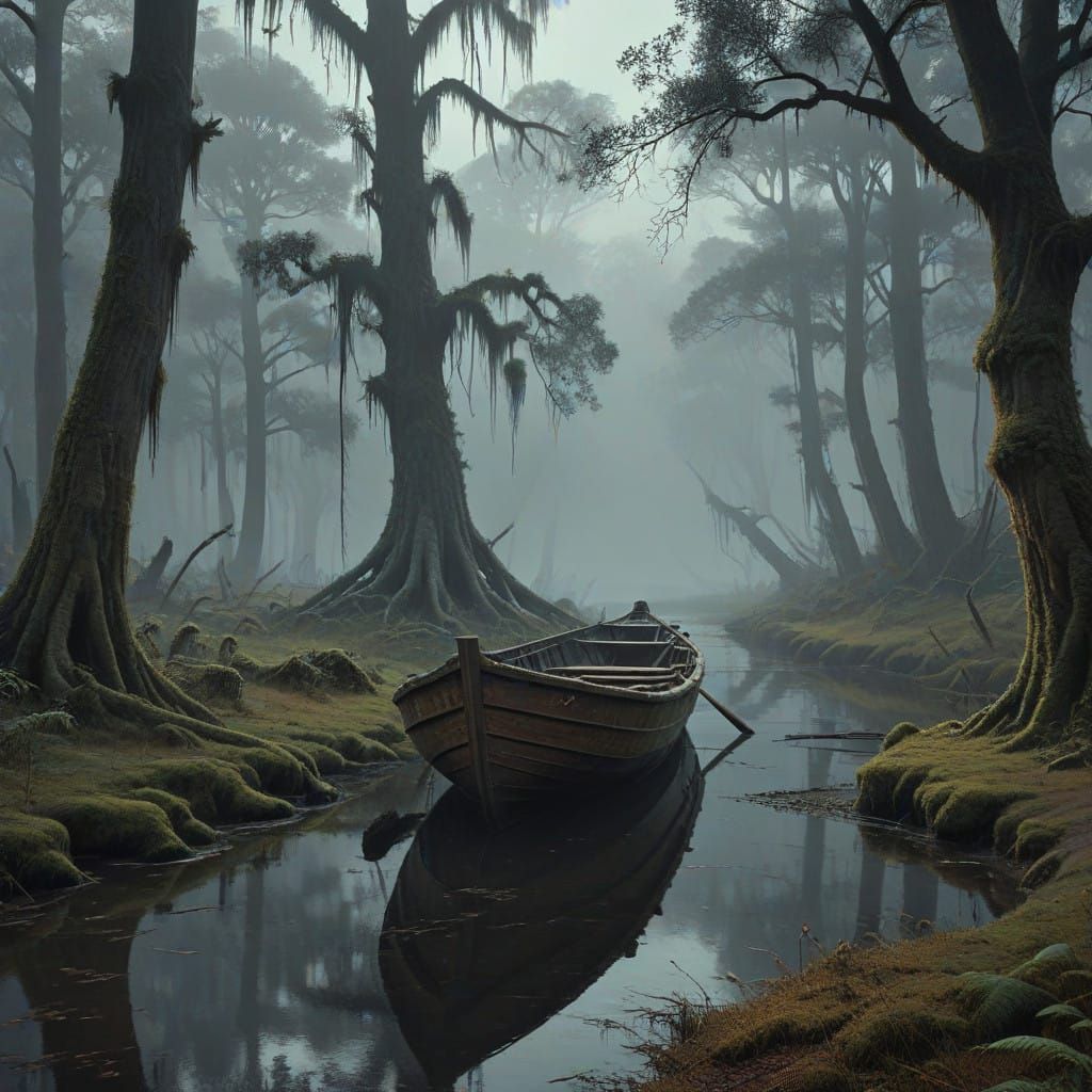 Adrift at dusk, without the captain.