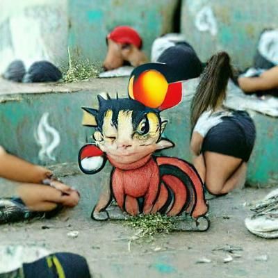 Pokemon Characters Litten, Sprigatito, and Meowth
