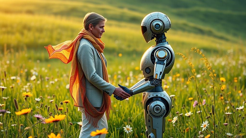 Human and Robot Embrace in Harmony