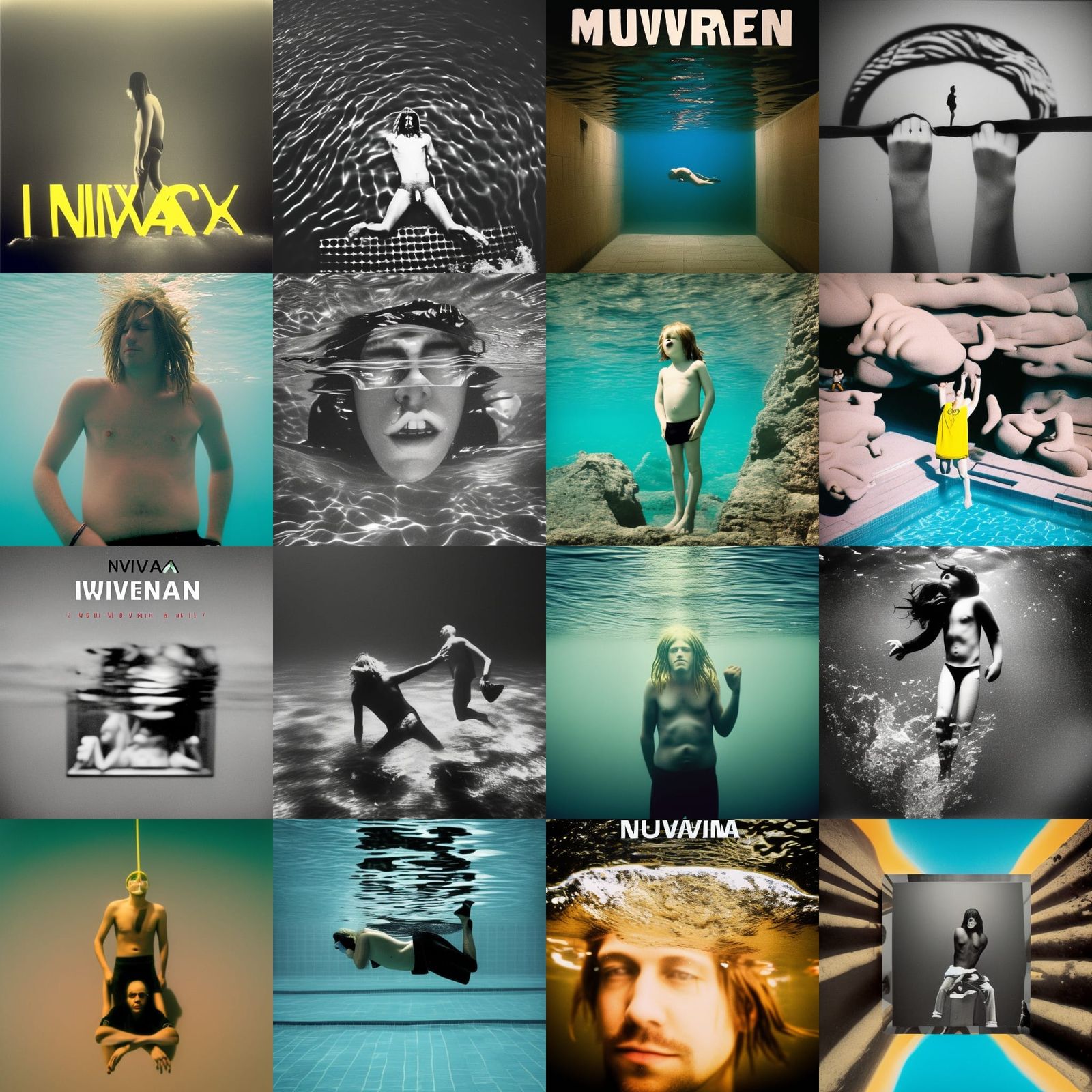 Nirvana Nevermind Album Cover Reimagined as Photography