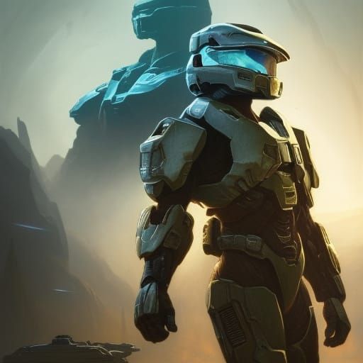 Halo Fan Art: Dark Fantasy Masterpiece in 8K