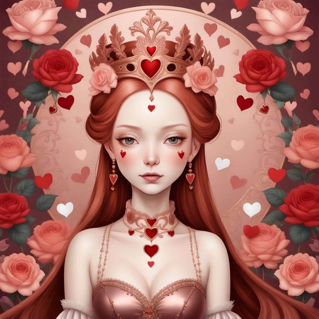 Renaissance Queen at Valentine Masquerade Ball