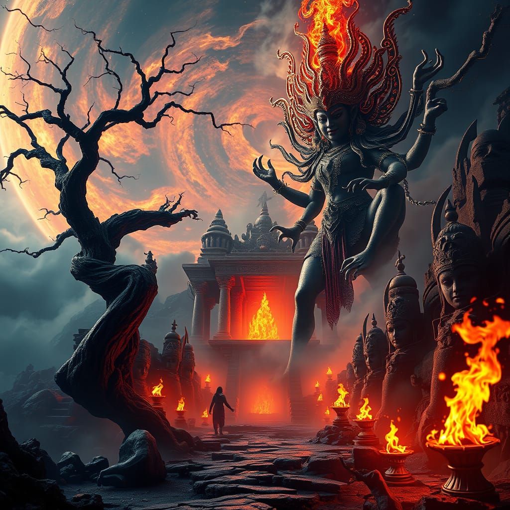 Mystical Goddess Bhairavi Reigns Over a Haunting, Ancient La...