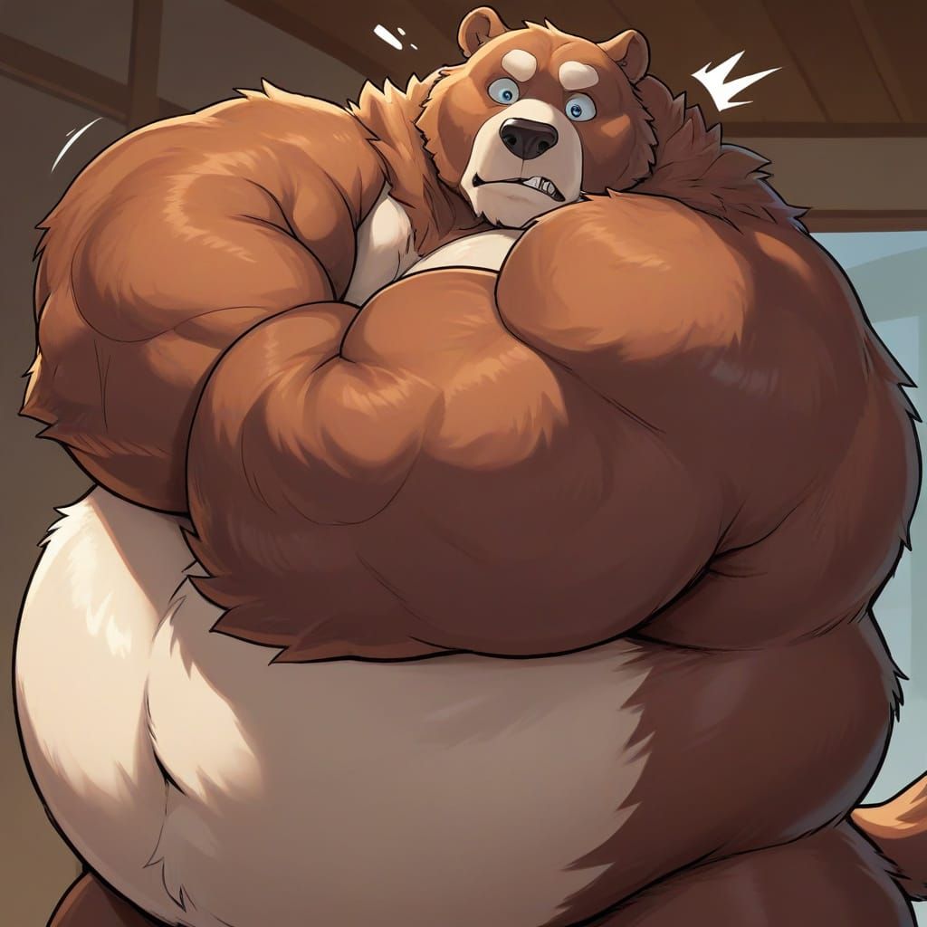 Gentle Giant Kodiak Bear with a Warm Expression