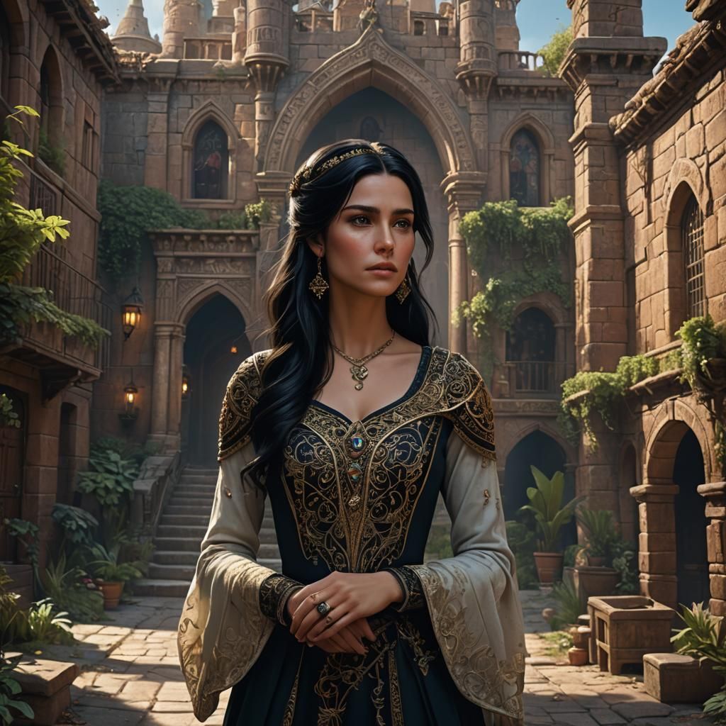 Roswell's Liz Parker: Detailed Matte Painting in 8k