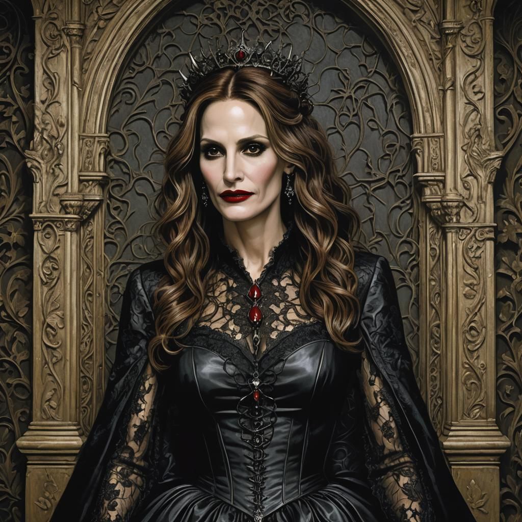 Julia Roberts as a vampire lady ensnared in a dark and foreb...