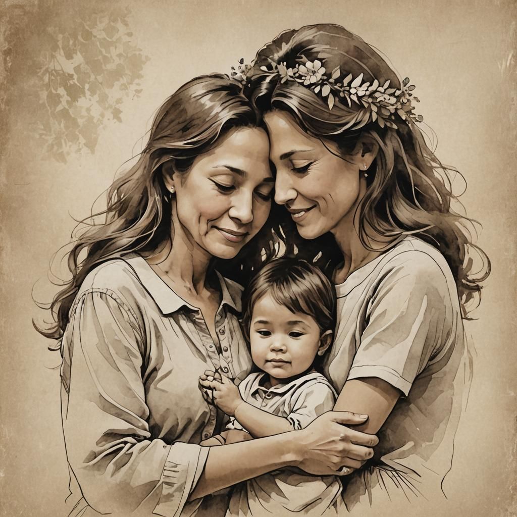 Endless Pure Emotion: Mother's Love in Matte Painting
