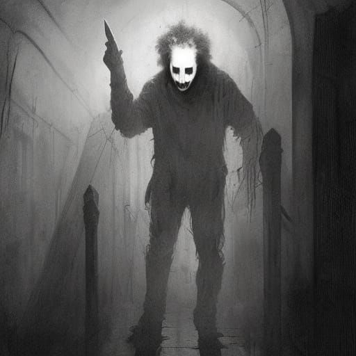 Michael Myers in Gothic Horror Style