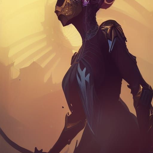 Blonde Spider Queen in Digital Art Style