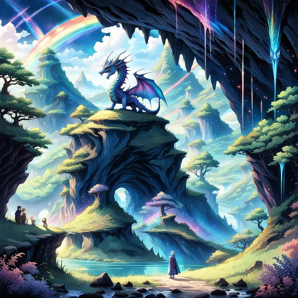 Galaxy Dragon in Ancient Valley, Anime Style