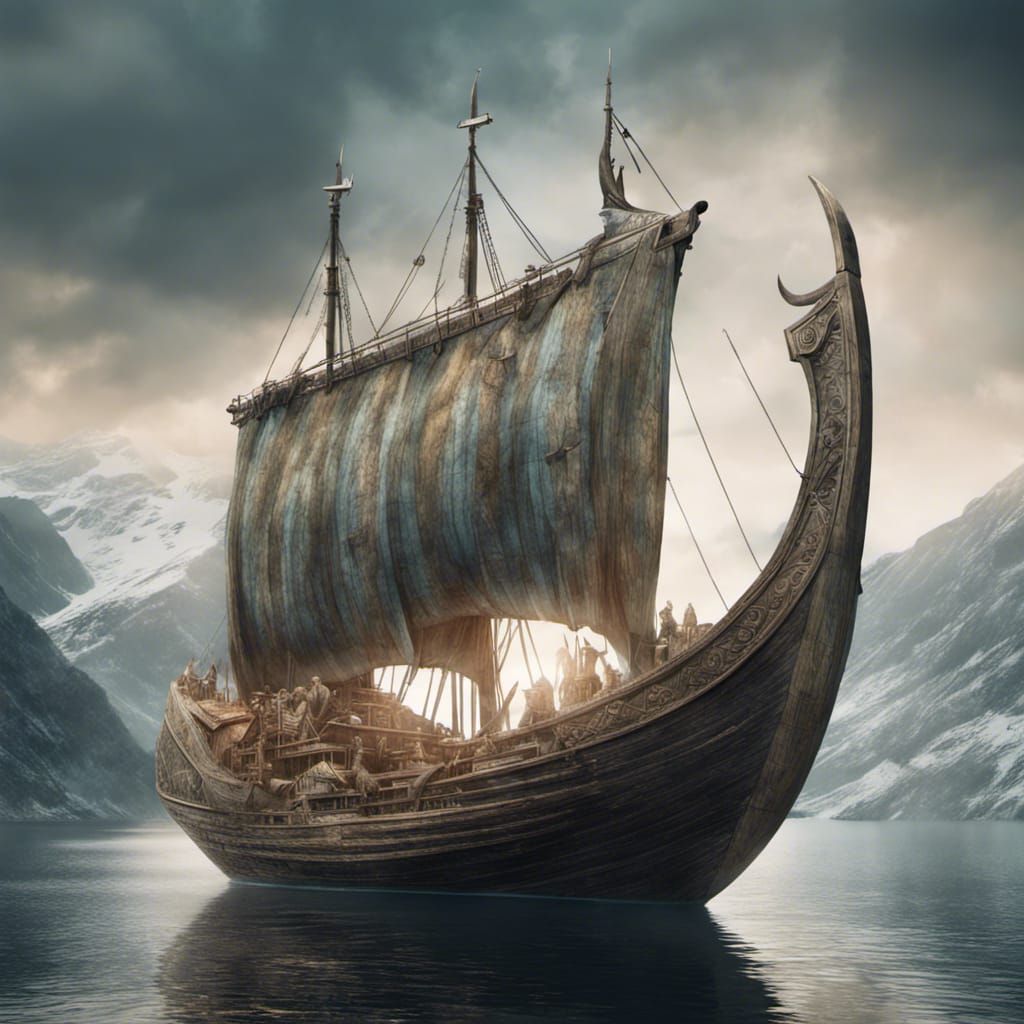 Viking queen fjord warboat