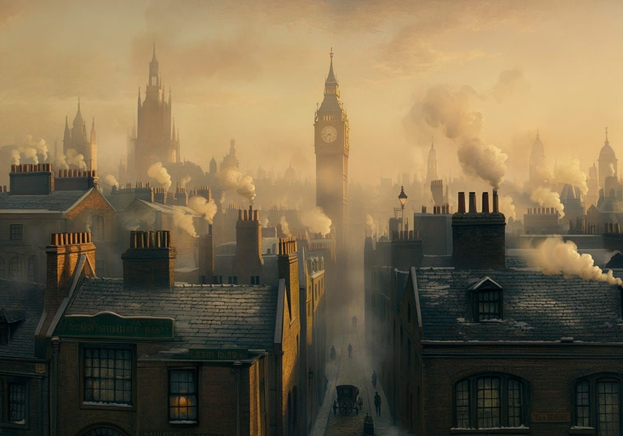 Gothic Winter Wonderland of Victorian London