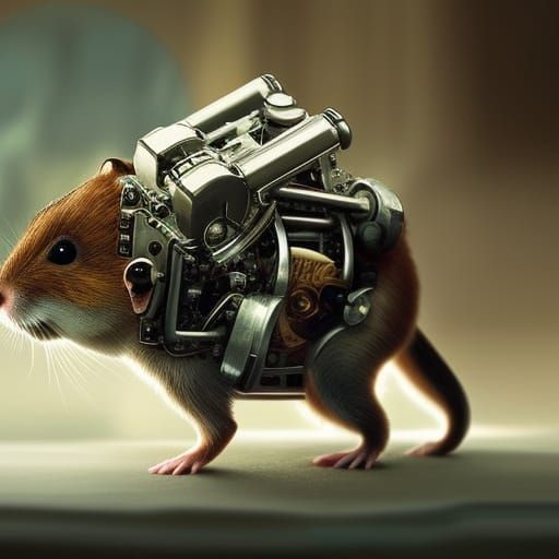 Mechanical Hamster: Dramatic Digital Matte Painting